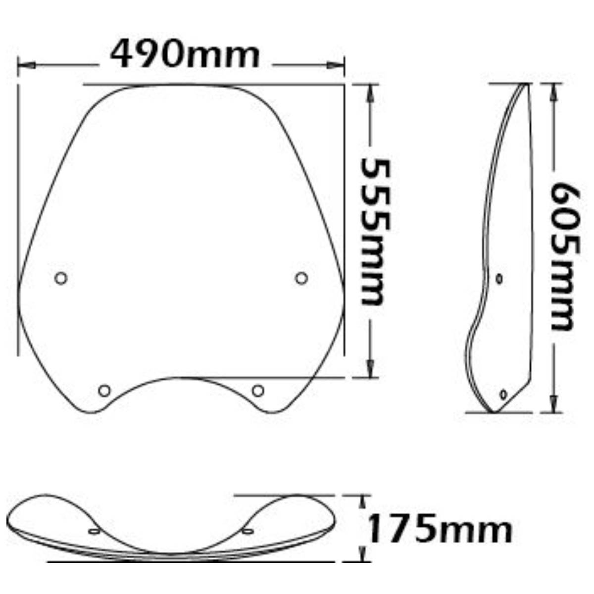 Parabrisas alto BMW R850R / R1100R 1994-2002